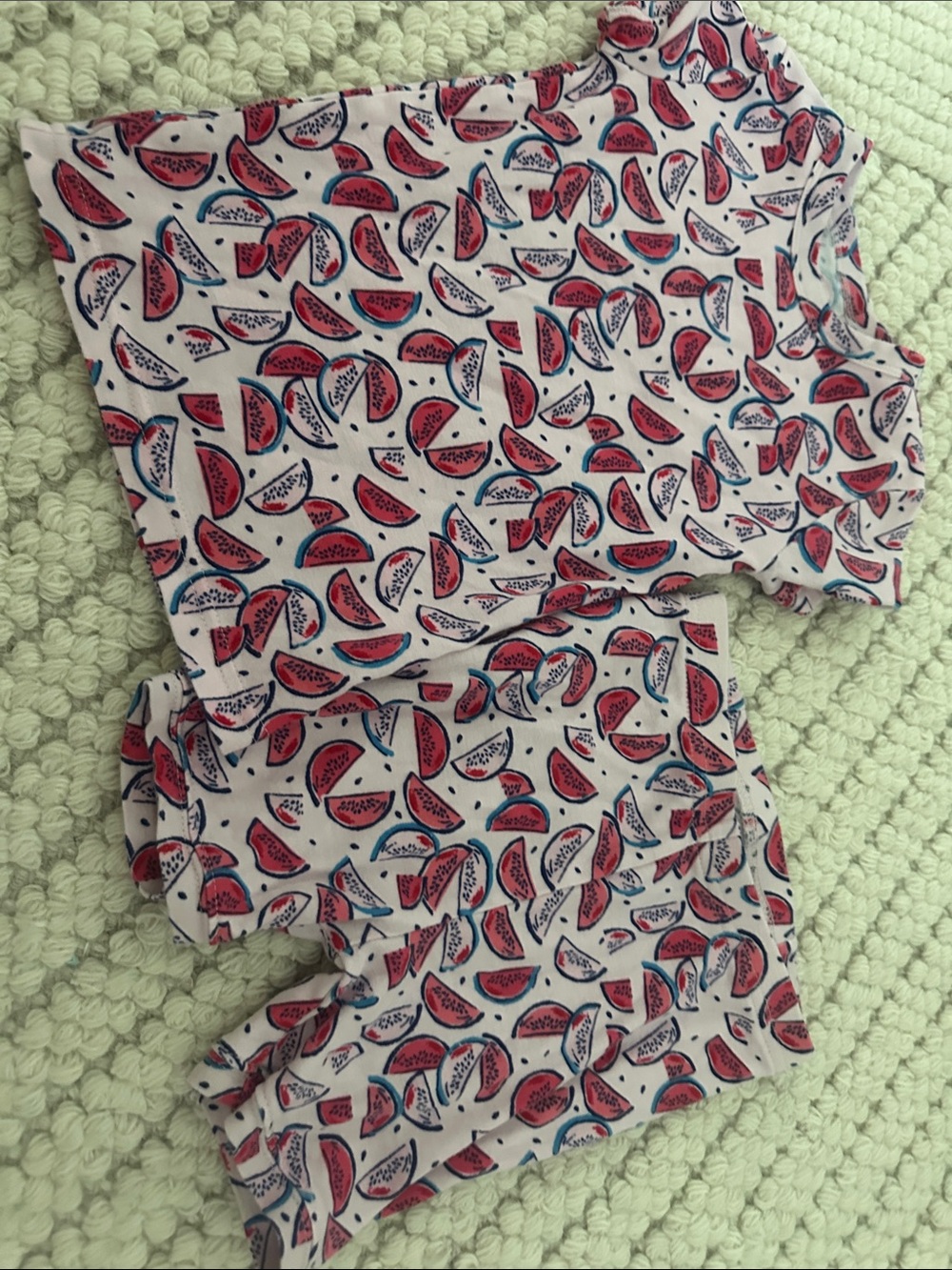 GAP Red and White Watermelon Print Pajama Set